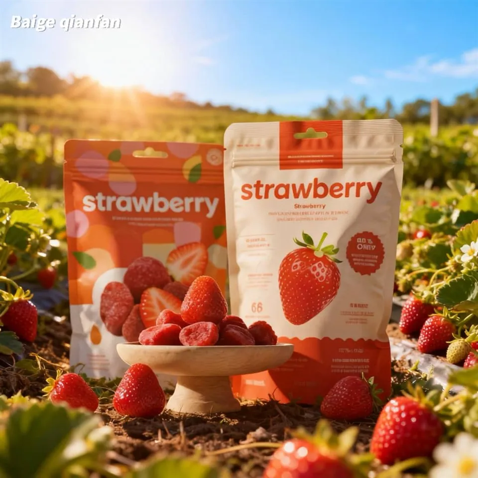 フリーズドライイチゴの包装袋-