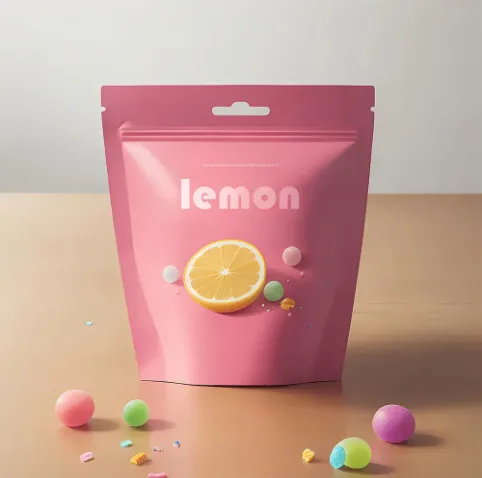 人気のプラスチック食品ポーチ ジッパー プラスチック ポーチ カスタム パターン パッキング プラスチック食品袋