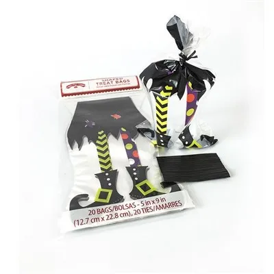 プラスチック セロファン OPP ハロウィーンのおやつキャンディー バッグ カスタム カボチャ